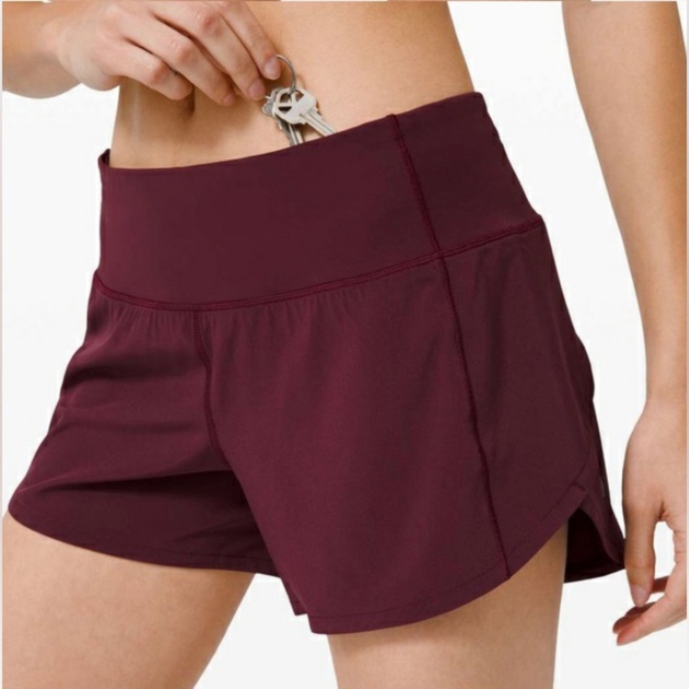 Lululemon Speed Up Hi Rise Lined Shorts 4”